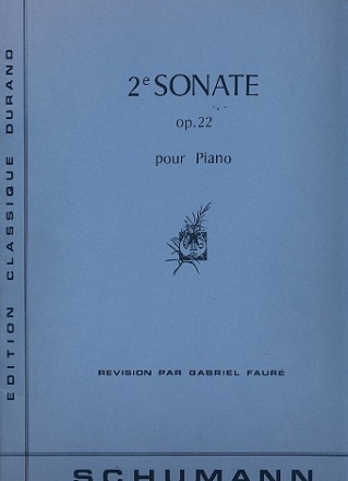 Sonate no.2 op.22 sol mineur  pour piano