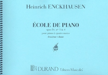 cole de piano op.84,3 et op.84,4 vol.2 pour piano  4 mains partition