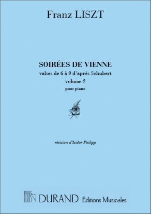 Soires de Vienne vol.2 (valses de 6  9 d'aprs Schubert) pour piano