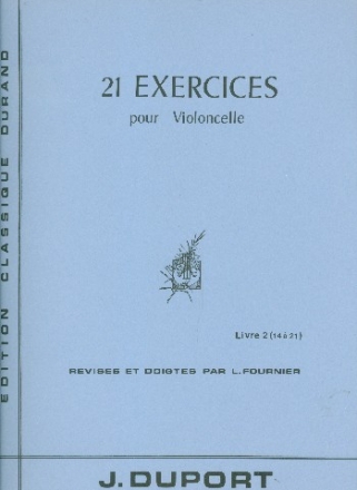 21 Exercices vol 2 (no-14-21) pour violoncelle