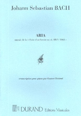 Aria BWV1068 pour piano