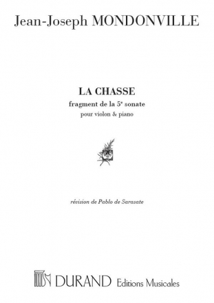 Mondonville  La Chasse Vl-Piano Violin and Piano