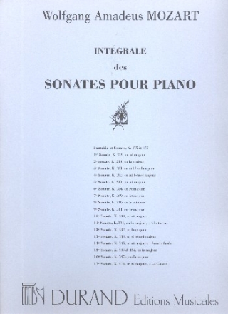 Sonate no.16 K547 m pour piano