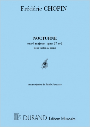 F. Chopin Nocturne En Re Majeur, Opus 27 N. 2 Violino E Pianoforte