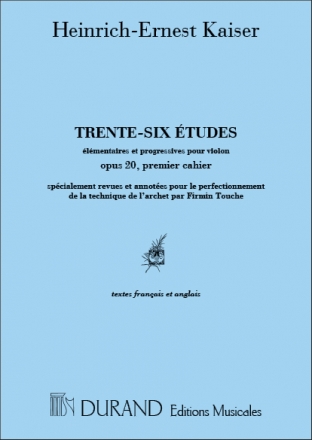 Kayser  36 Etudes Vol. 1 Violon Violin