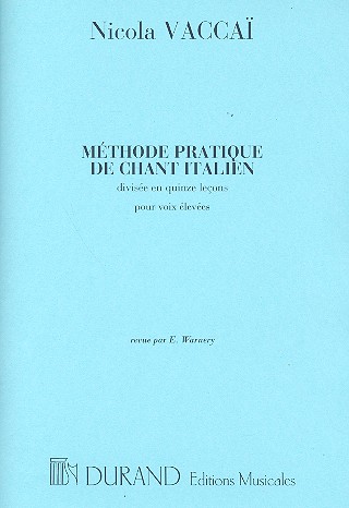 Mthode de pratique de chant italien pour voix leve et piano (en/fr)