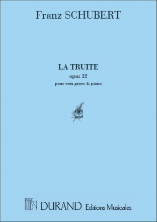 Schubert  La Truite Voix Grave-Piano Vocal and Piano