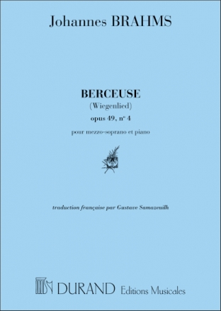 Brahms  Berceuse Mezzo-Piano Vocal and Piano