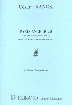 Panis angelicus pour baryton (mezzo-sooprano) et orgue (piano) partition