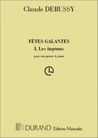 Debussy  Fetes Galantes V2 Voix Grave-Piano (Fr-Ang Vocal and Piano