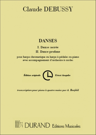 C. Debussy Danses Transcription Pour Piano A Quatre Main Pianoforte A 4 Mani