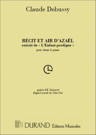 Debussy Recit Et Air Azael Vm Canto (O Voce Recit) E Pianoforte