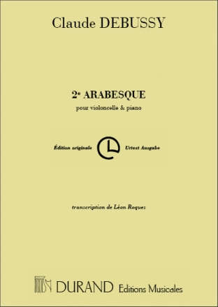 C. Debussy Arabesque N 2 Vlc-Piano (Leon Roques Violoncello O 2 Violoncelli E Pianoforte