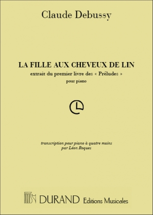 C. Debussy La Fille Aux Cheveux De Lin Piano 4 hands