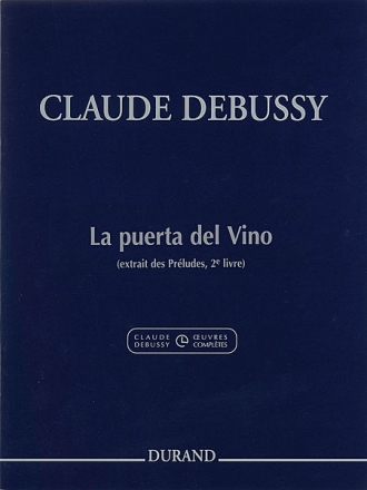 C. Debussy La Puerta Del Vino Pour Piano Pianoforte