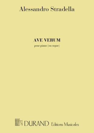 Stradella  Ave Verum Chant-Orgue Vocal and Piano