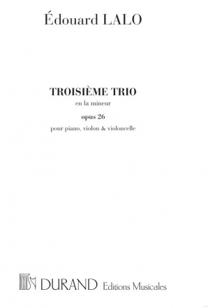 Lalo  Trio Op 26 N 3 En Lam Vl-Vlc-Piano Chamber music