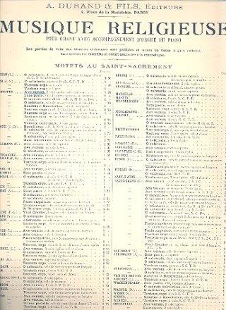 Ave verum pour 3 voix gales (choeur) orgue (piano) partition