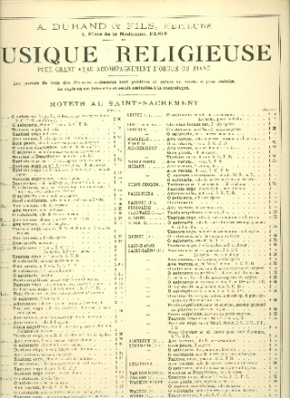 Tantum ergo pour3 voix (choeur) et orgue partition