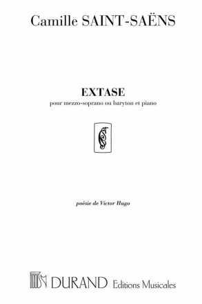 C. Saint-Saens Extase Voix Grave-Piano Vocal and Piano