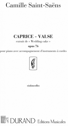 C. Saint-Saens Wedding Cake Vcl Orch. Chamber music