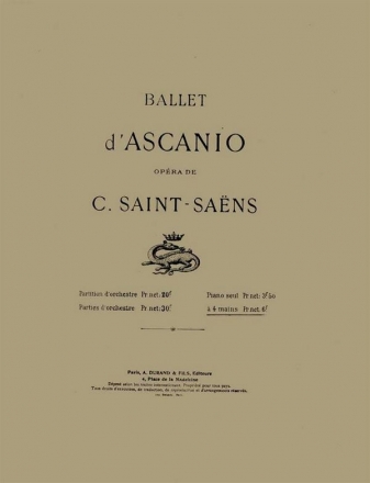 Saint-Saens  Ascanio Ballet 4 Mains Piano 4 hands