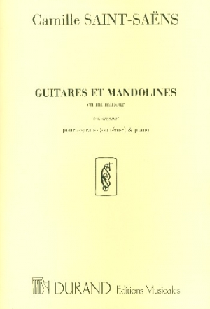 Guitares et Mandolines mi mineur pour soprano ou tnor et piano