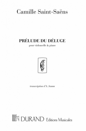 C. Saint-Saens Prelude Le Deluge Vlc-Piano Violoncello or 2 Violoncelli and Piano