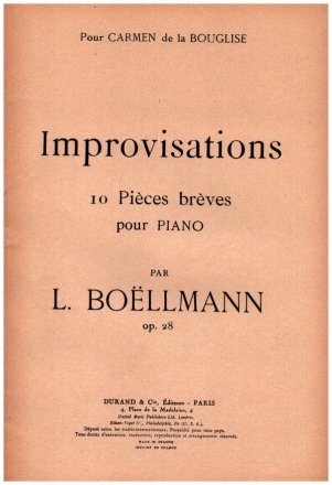 Improvisations op.28 pour piano