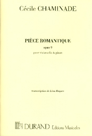 Pice romantique op.9 pour violoncelle et piano