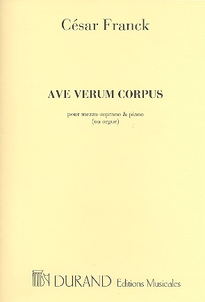 Ave verum corpus pour mezzo-soprano et piano (orgue)