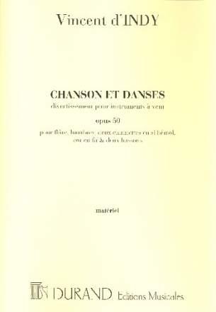 Chansons et Danses op.5o pour flte, hautbois, 2 clarinettes, cor et 2 bassons parties