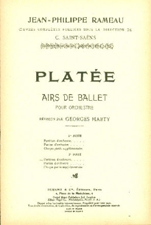 Plate - suite no.2 pour orchestre partition de poche