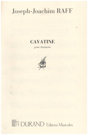 Cavatine pour clarinette