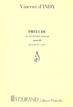 Prelude mi bmol mineur op.66 pour orgue