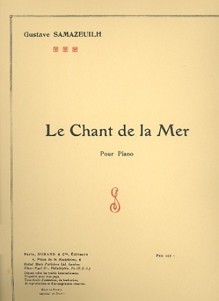 Le chant de la mer pour piano