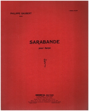 Sarabande pour harpe