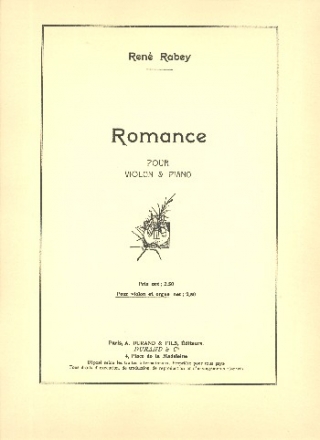 Romance pour violon et orgue