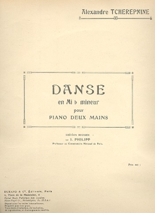 Danse en mi b mineur no.2  pour piano