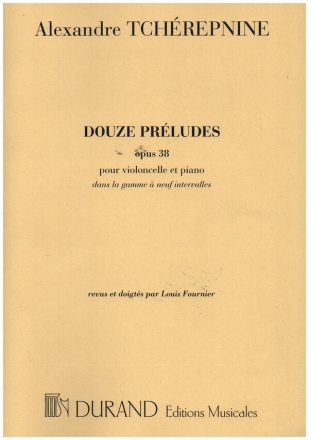 12 Preludes op.38 pour violoncello et piano