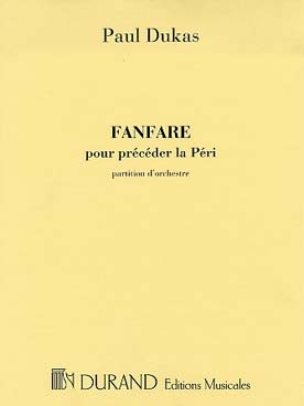 Fanfare pour prcder la Pri pour orchestre partition