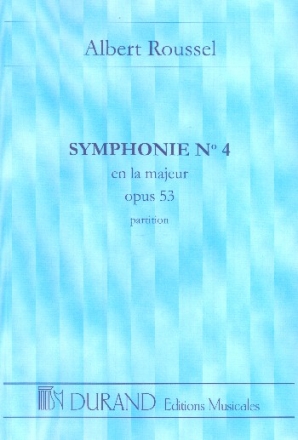 Sinfonie A-Dur Nr.4 op.53 fr Orchester Studienpartitur