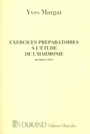 Exercices prparatoires  l'tude de l'harmonie vol.1 Music Education