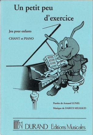 D. Milhaud Petit Peu Exercice, Jeu Pour Enfants, Chant Et Vocal and Piano