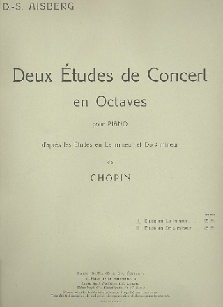 tude de concert en octaves en la mineur no.1 pour piano