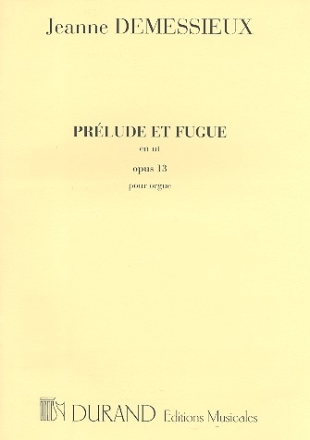 Prlude et fugue en it op.13 pour orgue