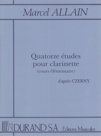 Allain  14 Etudes Clarinette (Czerny Clarinet