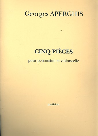 5 Pices  pour percussion et violoncelle partition