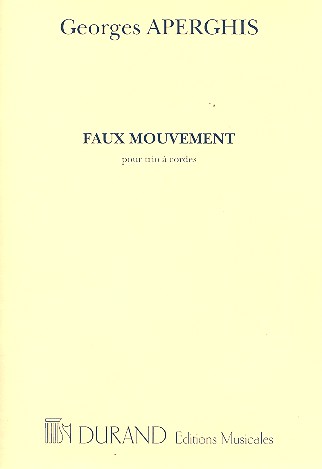 Faux mouvement pour violon, alto et violoncelle partition et parties