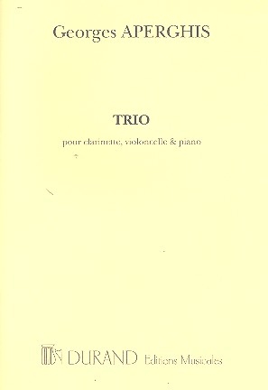 G. Aperghis Trio, Pour Clarinette, Violoncelle Et Piano (1996) Trio